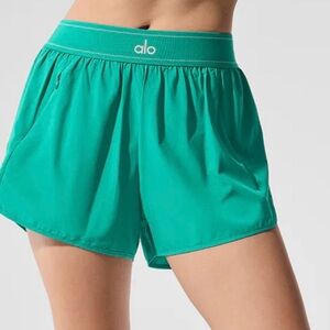 ALO Yoga Women's Spruce Green Matchpoint shorts